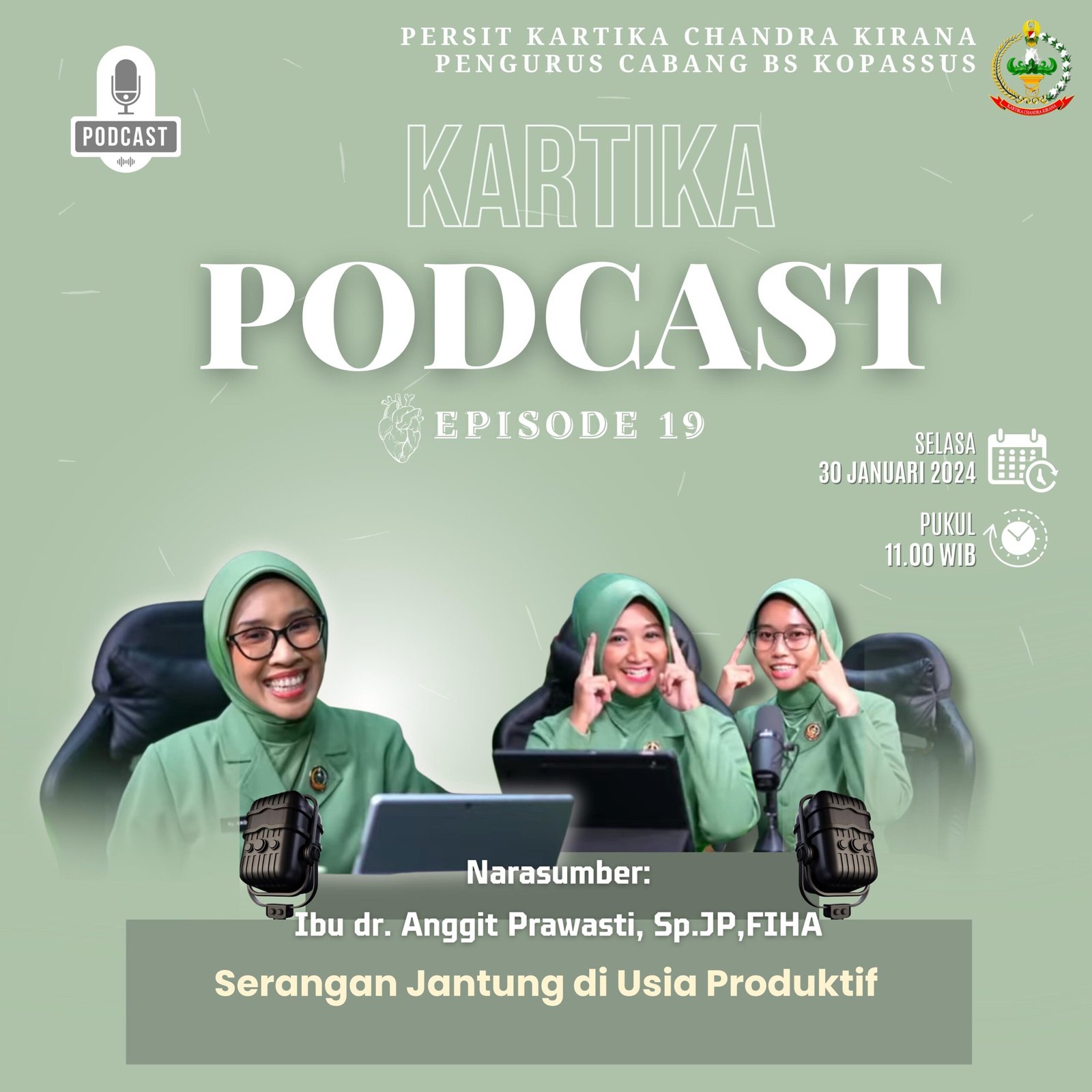 Kartika Podcast Episode 19 Serangan Jantung di Usia Produktif