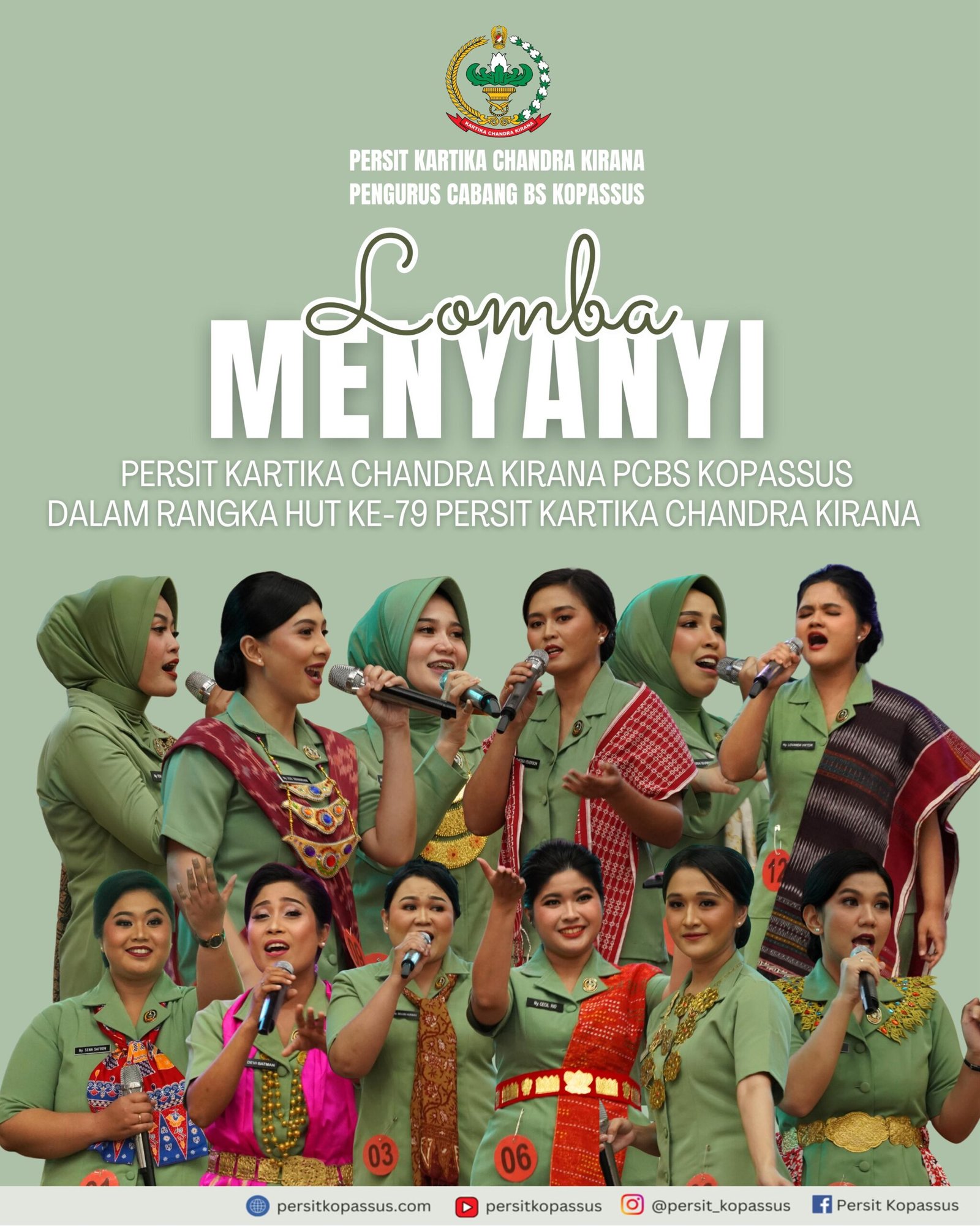 Lomba Menyanyi Dalam Rangka HUT Ke-79 Persit Kartika Chandra Kirana