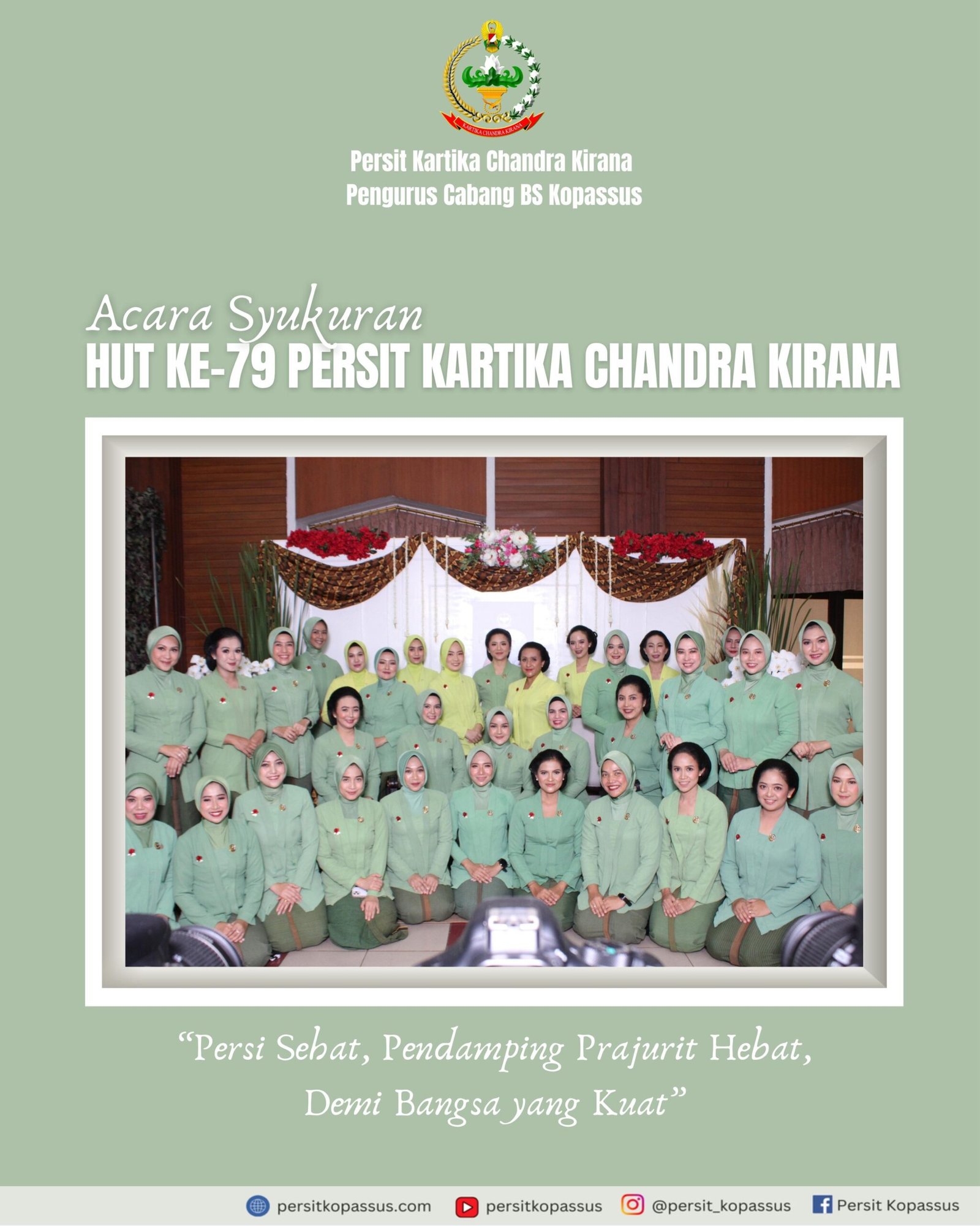 Acara Syukuran HUT Ke-79 Persit Kartika Chandra Kirana